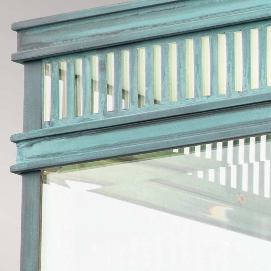 Elstead - Zewnętrzna oprawa sufitowa HOLBORN 2xE27/60W/230V IP44 turkusowa