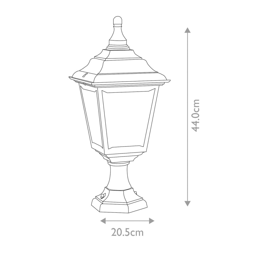 Elstead KERRY-PED-POR - Lampa zewnętrzna KERRY 1xE27/100W/230V IP44