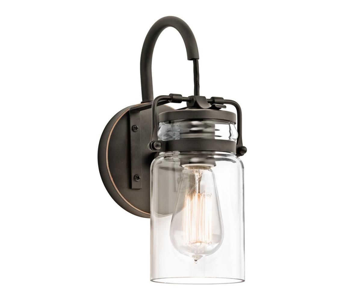 Elstead KL-BRINLEY1-OZ - Kinkiet BRINLEY 1xE27/60W/230V antracyt
