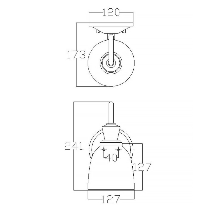Elstead KL-CORA1-BATH - LED Kinkiet łazienkowy CORA 1xG9/3W/230V IP44