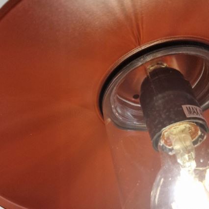 Elstead - Zewnętrzny kinkiet KLAMPENBORG 1xE27/60W/230V IP44 czerwony