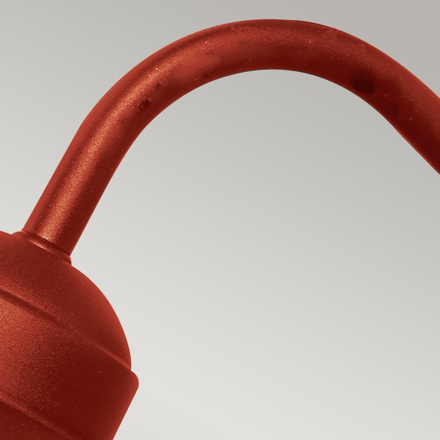 Elstead - Zewnętrzny kinkiet KLAMPENBORG 1xE27/60W/230V IP44 czerwony