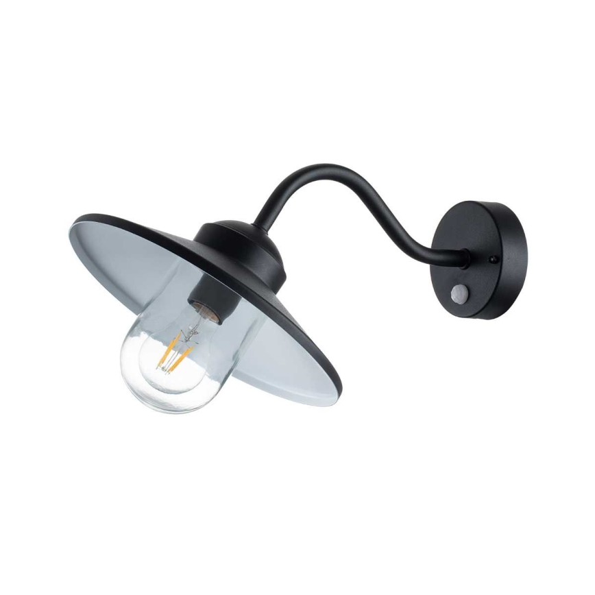 Elstead - Zewnętrzny kinkiet z czujnikiem KLAMPENBORG 1xE27/60W/230V IP44