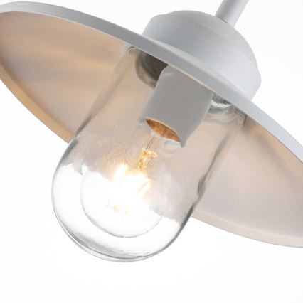 Elstead - Zewnętrzny kinkiet KLAMPENBORG 1xE27/60W/230V IP44 biały