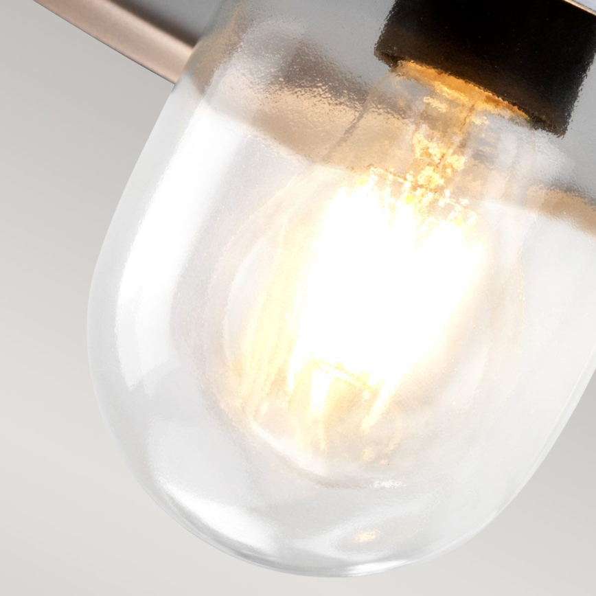 Elstead - Zewnętrzny kinkiet KLAMPENBORG 1xE27/60W/230V IP44 matowy chrom