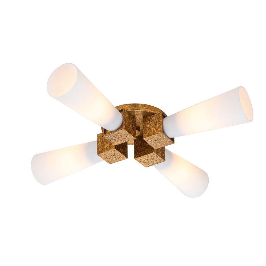 Elstead - Żyrandol na pręcie KRISTY 4xE27/40W/230V miedziany