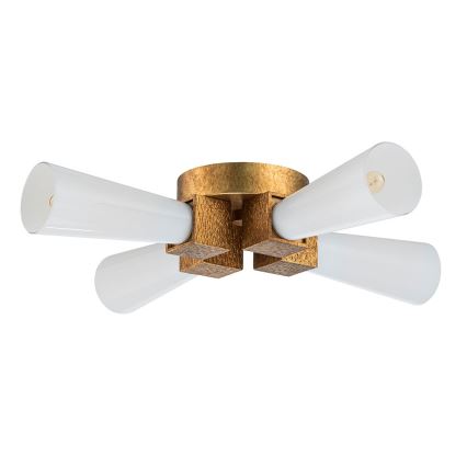 Elstead - Żyrandol na pręcie KRISTY 4xE27/40W/230V miedziany