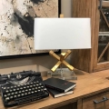 Elstead - Lampa stołowa JACKSON SQUARE 1xE27/60W/230V