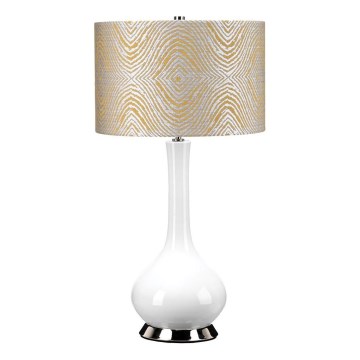 Elstead - Lampa stołowa MILO 1xE27/60W/230V szary/złoty