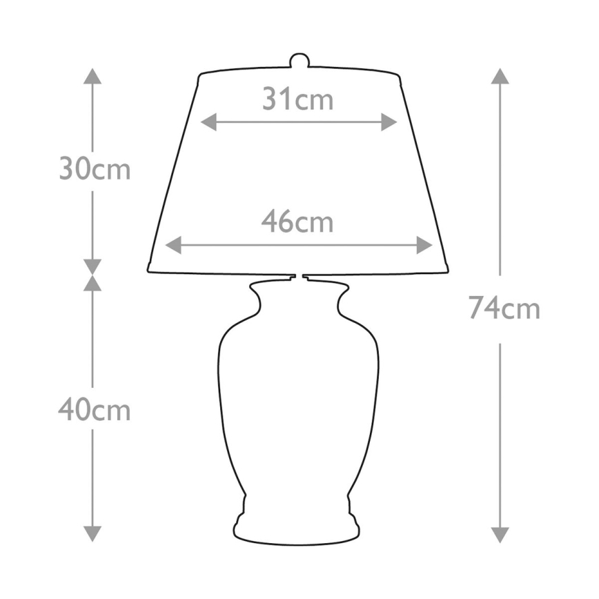 Elstead - Lampa stołowa MORRIS 1xE27/60W/230V