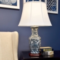 Elstead - Lampa stołowa NIEBIESKI HEX 1xE27/60W/230V