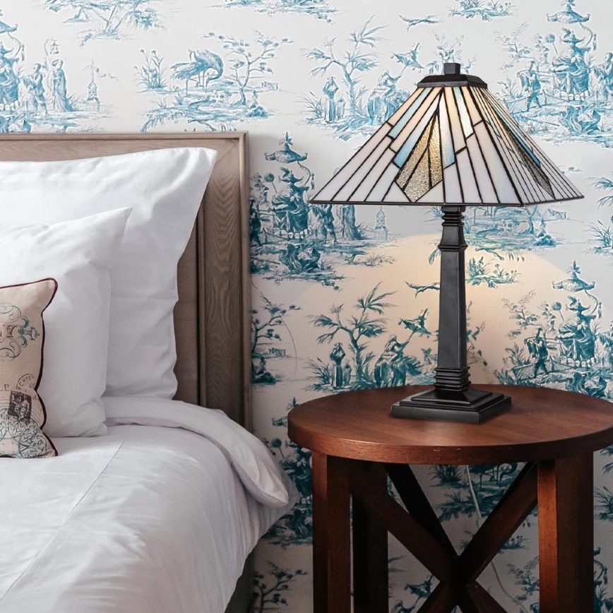 Elstead - Lampa stołowa Tiffany ALDERLEY 1xE27/60W/230V