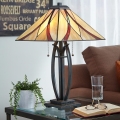 Elstead - Lampa stołowa Tiffany ASHEVILLE 2xE27/60W/230V