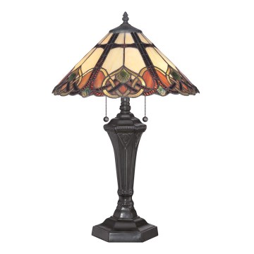 Elstead - Lampa stołowa Tiffany BELLE 2xE27/75W/230V
