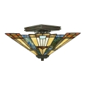 Elstead - Lampa sufitowa Tiffany INGLENOOK 2xE27/60W/230V