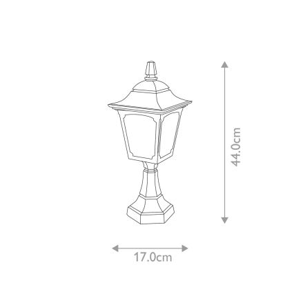 Elstead - Lampa zewnętrzna CHAPEL 1xE27/100W/230V IP44