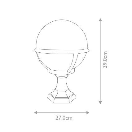 Elstead - Lampa zewnętrzna GLENBEIGH 1xE27/100W/230V IP44