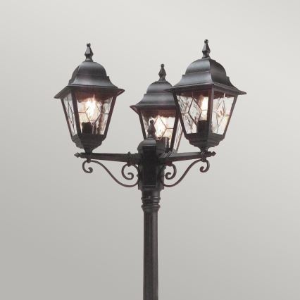 Elstead - Lampa zewnętrzna NORFOLK 3xE27/100W/230V IP43 czarny