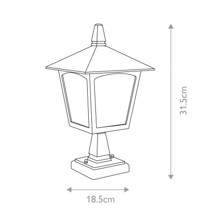 Elstead - Lampa zewnętrzna YORK 1xE27/100W/230V IP43