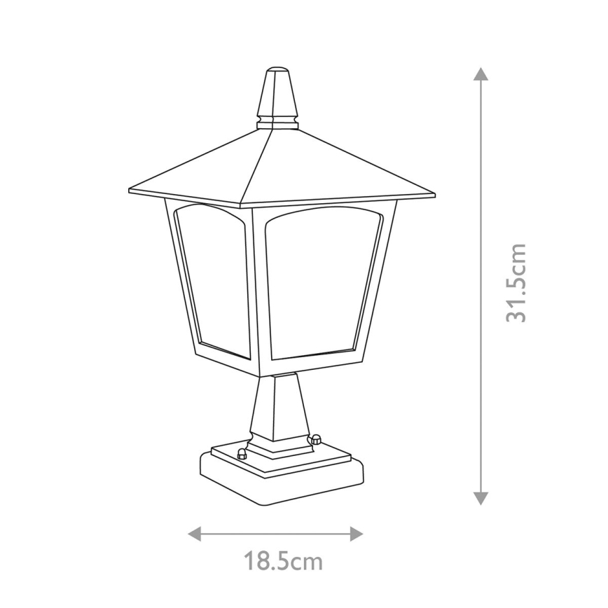 Elstead - Lampa zewnętrzna YORK 1xE27/100W/230V IP43