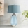 Elstead - LED Lampa stołowa LENA 1xE27/40W/230V + 1xGU10/7W 74 cm niebieska
