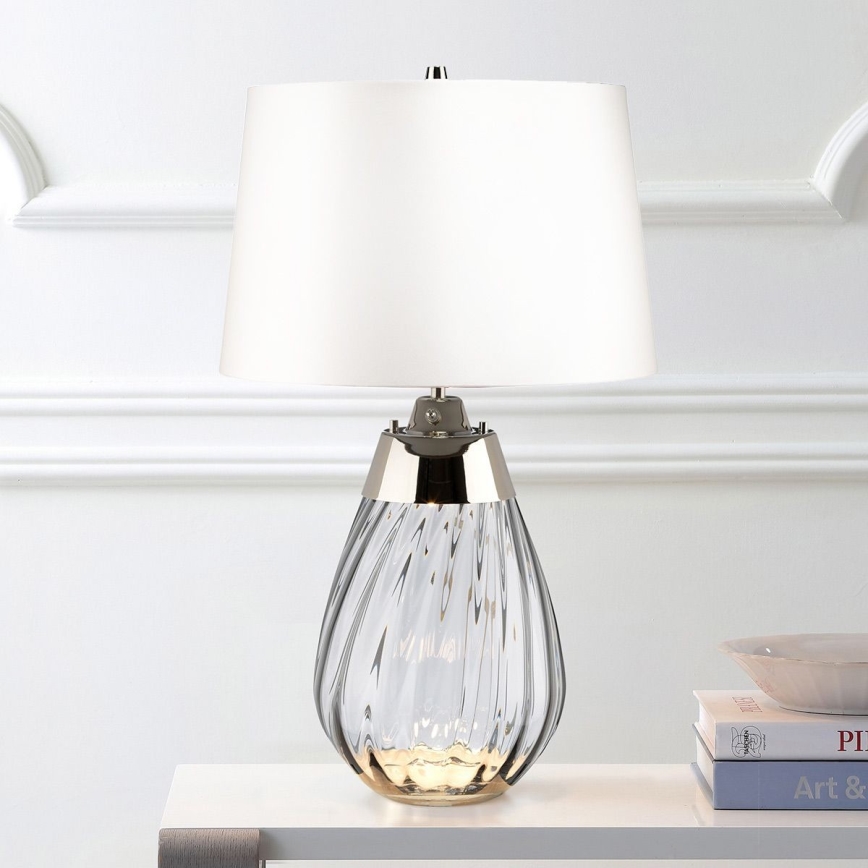 Elstead - LED Lampa stołowa LENA 1xE27/60W/230V + 1xGU10/7W 60,5 cm biała