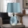 Elstead - LED Lampa stołowa LENA 1xE27/60W/230V + 1xGU10/7W 60,5 cm niebieska