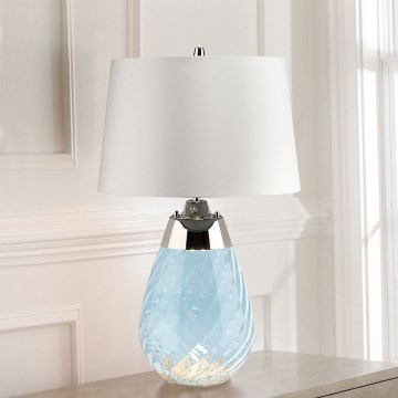 Elstead - LED Lampa stołowa LENA 1xE27/60W/230V + 1xGU10/7W 60,5cm niebieska/biała