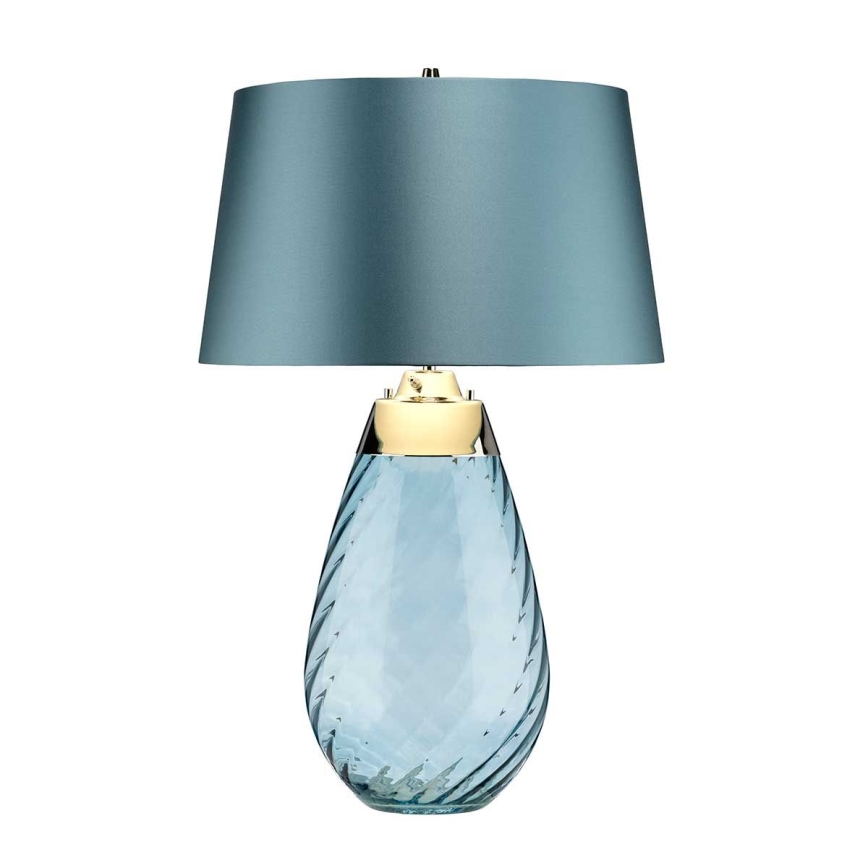 Elstead - Lampa stołowa LED LENA 1xE27/40W/230V + 1xGU10/7W 74 cm niebieska