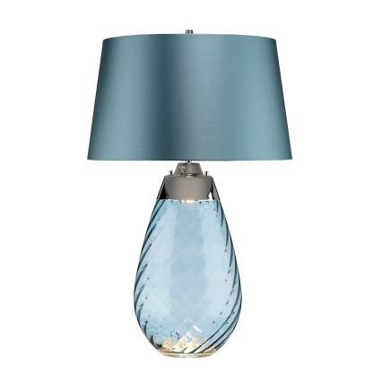 Elstead - LED Lampa stołowa LENA 1xE27/40W/230V + 1xGU10/7W 74 cm niebieska
