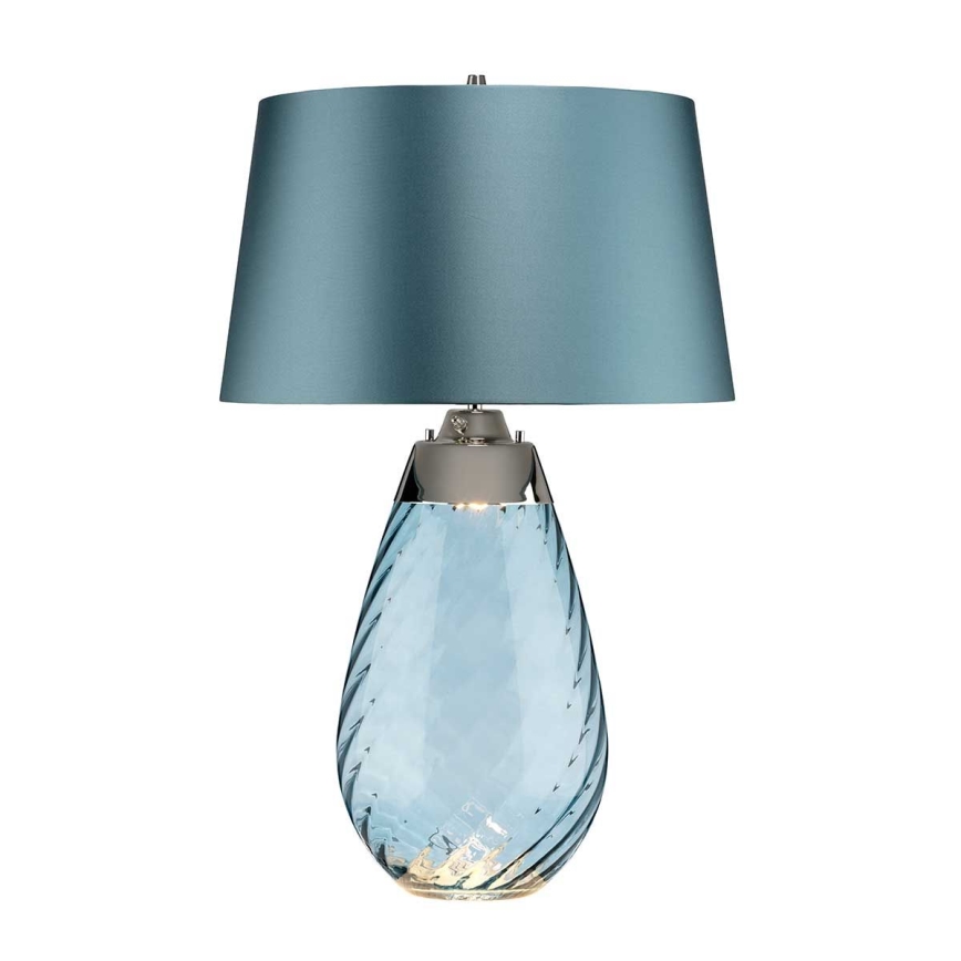 Elstead - LED Lampa stołowa LENA 1xE27/40W/230V + 1xGU10/7W 74 cm niebieska