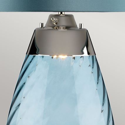 Elstead - LED Lampa stołowa LENA 1xE27/40W/230V + 1xGU10/7W 74 cm niebieska
