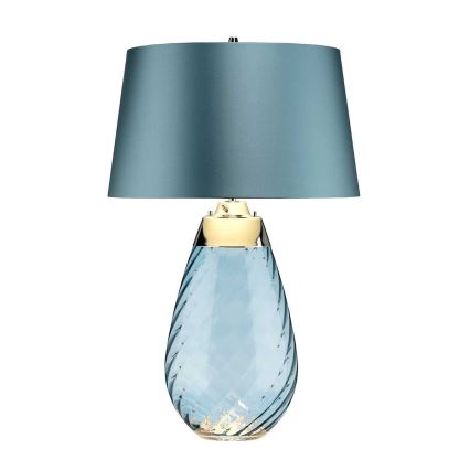 Elstead - LED Lampa stołowa LENA 1xE27/40W/230V + 1xGU10/7W 74 cm niebieska