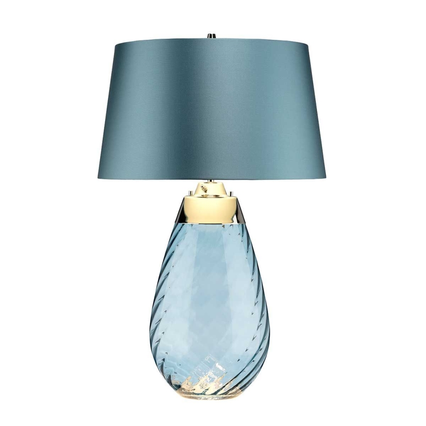 Elstead - LED Lampa stołowa LENA 1xE27/40W/230V + 1xGU10/7W 74 cm niebieska