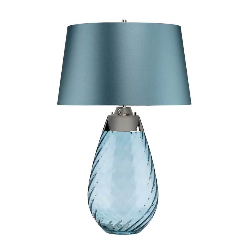 Elstead - LED Lampa stołowa LENA 1xE27/40W/230V + 1xGU10/7W 74 cm niebieska