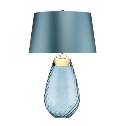 Elstead - LED Lampa stołowa LENA 1xE27/40W/230V + 1xGU10/7W 74 cm niebieska