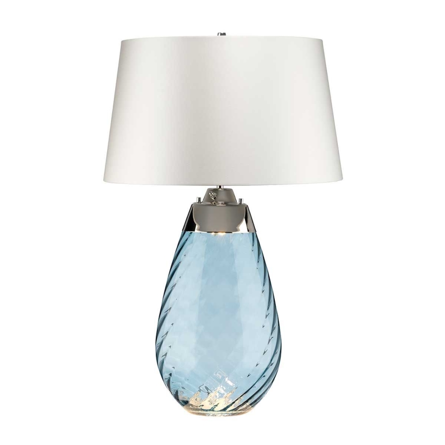 Elstead - LED Lampa stołowa LENA 1xE27/40W/230V + 1xGU10/7W 74 cm niebieski/biały