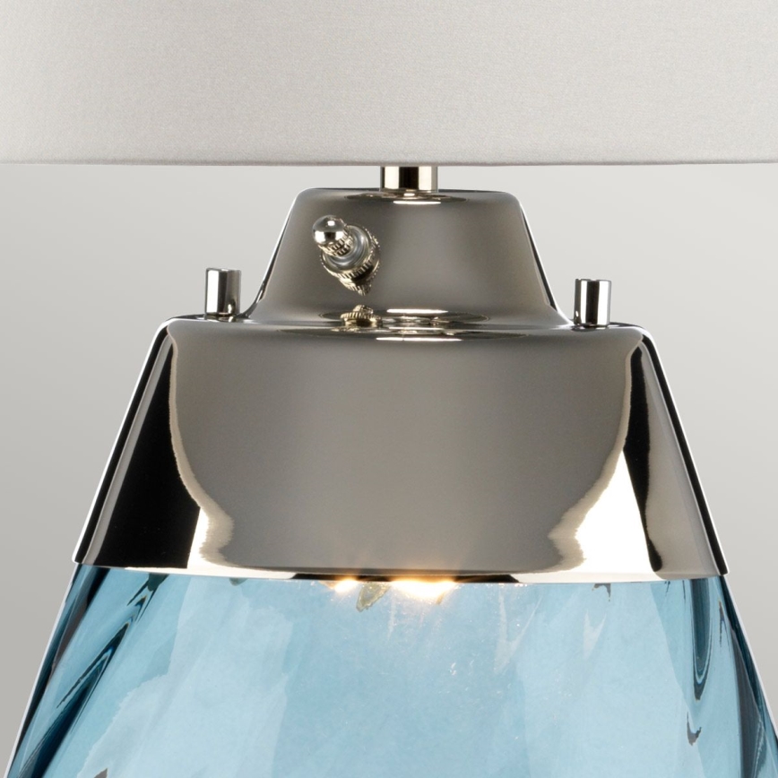 Elstead - LED Lampa stołowa LENA 1xE27/40W/230V + 1xGU10/7W 74 cm niebieski/biały