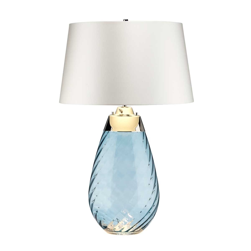 Elstead - LED Lampa stołowa LENA 1xE27/40W/230V + 1xGU10/7W 74 cm niebieski/biały