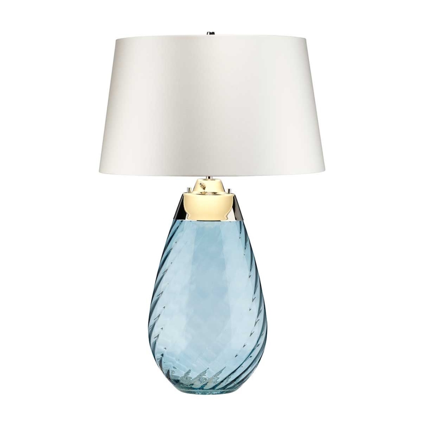 Elstead - LED Lampa stołowa LENA 1xE27/40W/230V + 1xGU10/7W 74 cm niebieski/biały