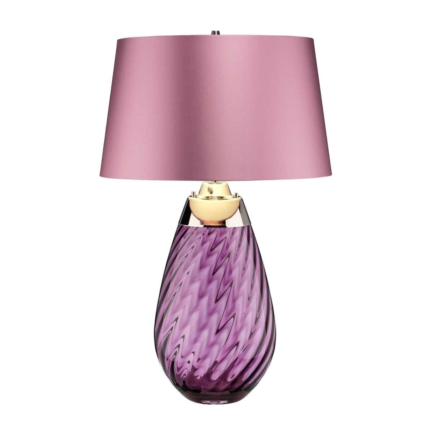 Elstead - LED Lampa stołowa LENA 1xE27/40W/230V + 1xGU10/7W 74 cm różowy