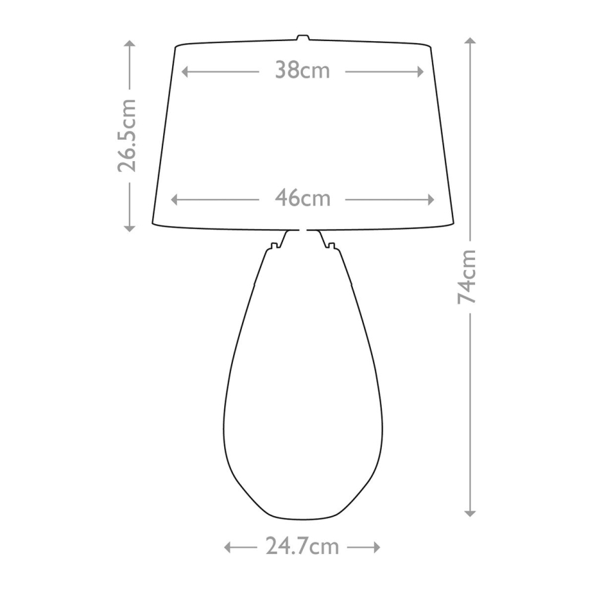 Elstead - LED Lampa stołowa LENA 1xE27/40W/230V + 1xGU10/7W 74 cm różowy/biały