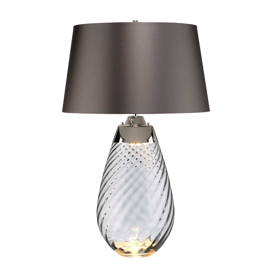 Elstead - LED Lampa stołowa LENA 1xE27/40W/230V + 1xGU10/7W 74 cm szary