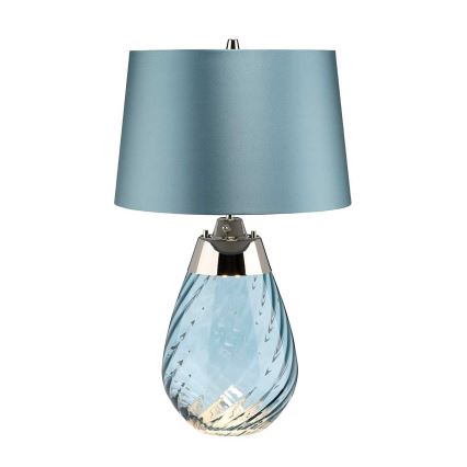 Elstead - LED Lampa stołowa LENA 1xE27/60W/230V + 1xGU10/7W 60,5 cm niebieska