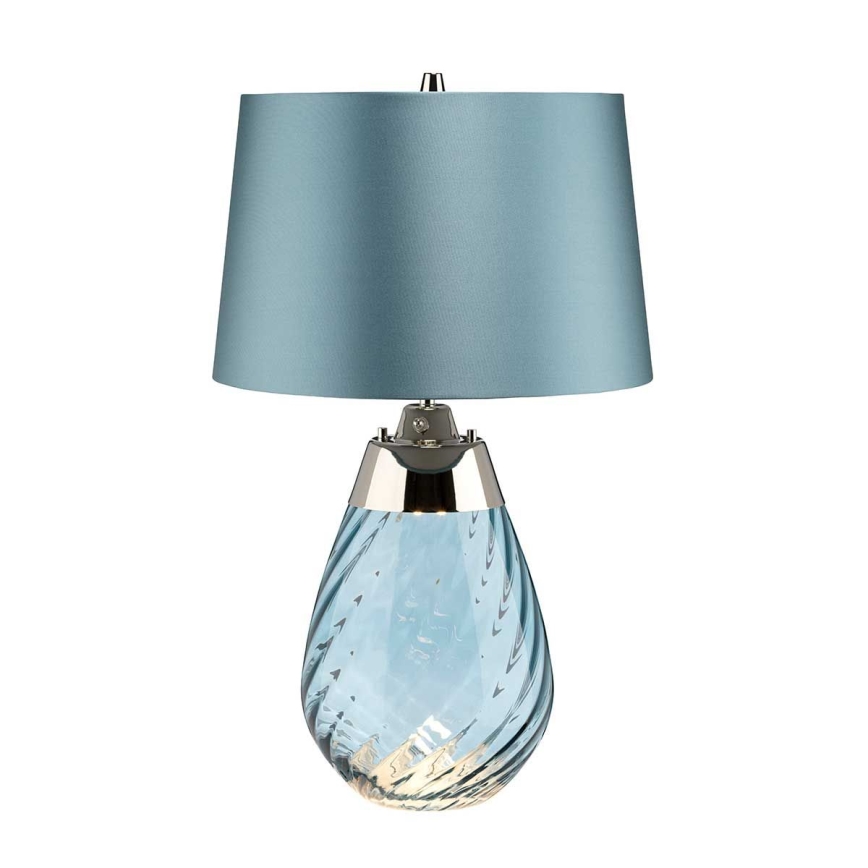 Elstead - LED Lampa stołowa LENA 1xE27/60W/230V + 1xGU10/7W 60,5 cm niebieska