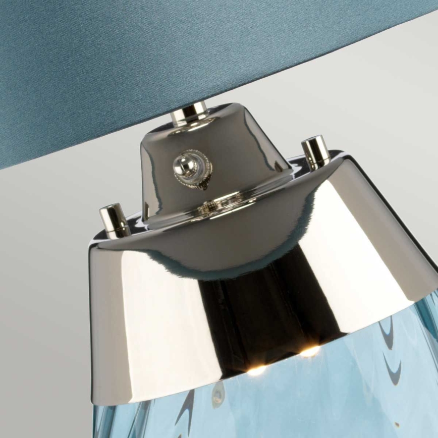Elstead - LED Lampa stołowa LENA 1xE27/60W/230V + 1xGU10/7W 60,5 cm niebieska