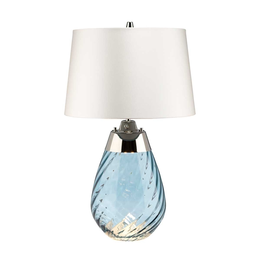 Elstead - LED Lampa stołowa LENA 1xE27/60W/230V + 1xGU10/7W 60,5cm niebieska/biała
