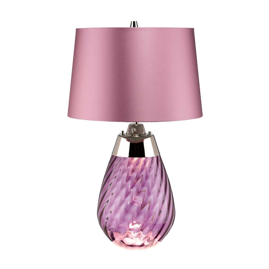 Elstead - LED Lampa stołowa LENA 1xE27/60W/230V + 1xGU10/7W 60,5 cm różowa