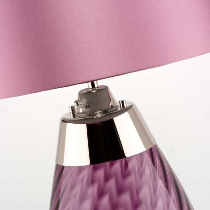 Elstead - LED Lampa stołowa LENA 1xE27/60W/230V + 1xGU10/7W 60,5 cm różowa