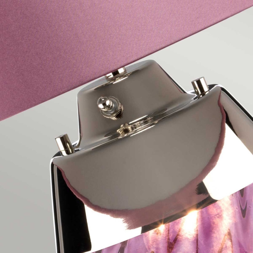 Elstead - LED Lampa stołowa LENA 1xE27/60W/230V + 1xGU10/7W 60,5 cm różowa